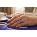 Tansanit Ring Platin 950 violett blauer Edelstein 2.5ct Brillanten Halo