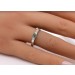 Smaragd Ring Platin 950 grüner Edelstein 0.25ct Brillanten 0.03ct 