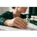 Smaragd Ring Platin 950 grüner Edelstein 0.25ct Brillanten 0.03ct 