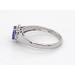 Tansanit Ring Platin 950 violett blauer Edelstein 0.90ct Brillanten 0.15ct 