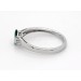  Smaragd Platin Diamantring 950 grüner Smaragd Edelstein Brillanten 0.10ct