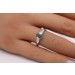  Smaragd Platin Diamantring 950 grüner Smaragd Edelstein Brillanten 0.10ct