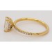 Diamantring Solitaer 1.8ct Gold 585 14K Lab Grown Emerald Cut