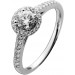 Brillant Ring 0.75ct Weissgold 585 14K Lab Grown  IGI Halo
