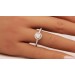 Brillant Ring 0.75ct Weissgold 585 14K Lab Grown  IGI Halo