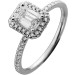 Diamantring 1.5ct  Halo Weissgold 585 14K Lab Grown Brillanten IGI