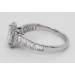 Diamantring Halo 2ct Emerald Cut Weissgold 585 14K Lab Grown Brillanten IGI 