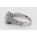 Diamantring Emerald cut Halo 1.90ct Weissgold 585 14K Lab Grown Brillanten 