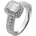 Diamantring Emerald cut Halo 1.90ct Weissgold 585 14K Lab Grown Brillanten 