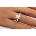 Diamantring 3.15ct Weissgold 585 14K Lab Grown Brillanten Diamant IGI