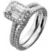 Diamantring Set 3.0ct Weissgold 585 14L Lab Grown Brillanten Vorsteckring IGI