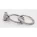Diamantring Set 3.0ct Weissgold 585 14L Lab Grown Brillanten Vorsteckring IGI
