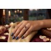Saphir Ring Gelbgold 585 14K blauer Edelstein Lab Grown Brillanten