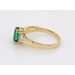 Smaragd Ring Gold 585 14K grüner Lab Grown Edelstein Lab Grown Diamanten