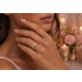 Saphir Ring Gold 585 14K blaue Edelsteine Natur Diamanten 0.22ct