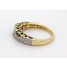 Saphir Ring Gold 585 14K Natur Diamanten 0.35ct blaue Edelsteine