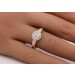 Diamant Ring Gold 585 14K Natur Diamanten 0.24ct
