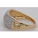 Brillant Ring Cocktail Gold 585 14K Natur Diamanten 0.31ct
