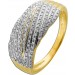 Brillant Ring Cocktail Gold 585 14K Natur Diamanten 0.31ct