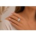Brillant Ring Cocktail Gold 585 14K Natur Diamanten 0.31ct