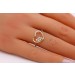 Herz Ring Gold 585 14 Karat Natur Diamanten 0.09ct
