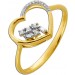 Herz Ring Gold 585 14 Karat Natur Diamanten 0.09ct