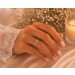 Blautopas Ring Gold 585 14K Natur Diamanten 0.10ct blauer Edelstein