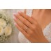 Verlobungsring Weißgold 585 14K Lab Grown Diamant 0.12ct