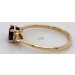 Amethyst Ring Gold 585 14 Karat lila Edelstein 0.73ct. Brillanten 0.06ct