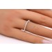 Memoire Ring Weißgold 585 14K Natur Diamanten 0.50ct 