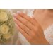 Memoire Ring Weißgold 585 14K Natur Diamanten 0.50ct 
