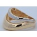 Bicolor Ring Gold Weißgold 585 14 K Endlos Yin Yang Endless