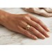 Damenring Gelbgold 333 8 Karat halbmassiv