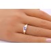 Tansanit Ring Gold 375 9K lila Natur Edelstein 0.70ct 