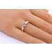 Tansanit Ring Gold 375 9K lila Natur Edelstein 0.55ct