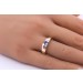 Tansanit Ring Gold 375 9K lila Natur Edelstein 0.55ct