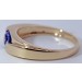 Tansanit Ring Gold 375 9K lila Natur Edelstein 0.55ct