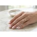 Perlen Ring Gold 585 14K Natur Diamant Süßwasserzuchtperlen flexibel