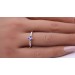 Tansanit Ring Platin 950 natürlicher Tansanit 6 natürliche Brillanten