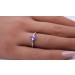 Tansanit Ring Platin 950 natürlicher Tansanit ca 0,9ct Ovalschliff 