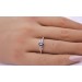 Saphir Ring Platin 950 nat Saphir Natur Diamanten