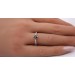Saphir Ring Platin 950 nat Saphir Natur Diamanten