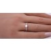 Verlobungsring Platin 950 Lab Grown Diamant 0,33ct Krappenfassung