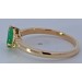 Diamant Ring Gold 375 9K Labor Diamanten nat Smaragd nat Peridot