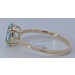 Aquamarin Ring Gold 375 9K Natur Aquamarin Edelstein 1.16ct