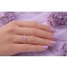 Amethyst Ring Gold 375 9K Nat Amethyst 1.1ct Lab Grown Diamanten 0.12ct