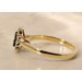 Diamant Ring Gold 585 14K schwarze Natur Diamanten weiße Natur Diamanten
