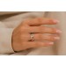 Edelsteinring Gold 333 8K Natur Citrin Iolith Swiss Blautopas Granat Amethyst