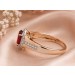 Turmalin Ring Gold 585 14K nat. pinker Turmalin 1.25ct Natur Diamanten 