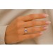 Tansanit Ring Gold 585 14K Natur Tansanit 0.56ct Natur Diamanten 0.10ct